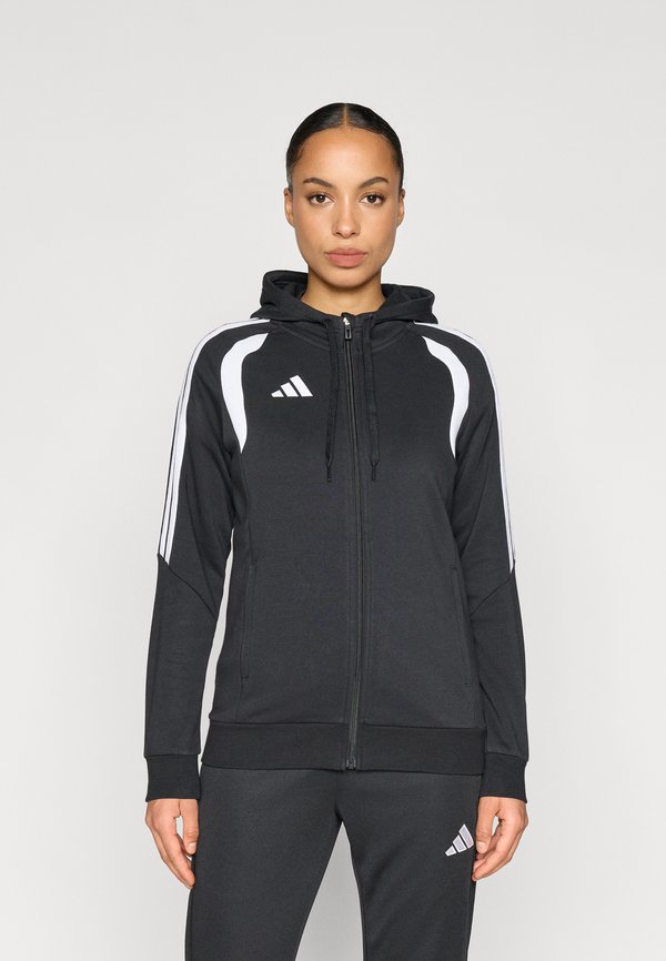 adidas Performance TIRO26 LEAGUE FULL ZIP HOODIE - Zip-up sweatshirt - black/white