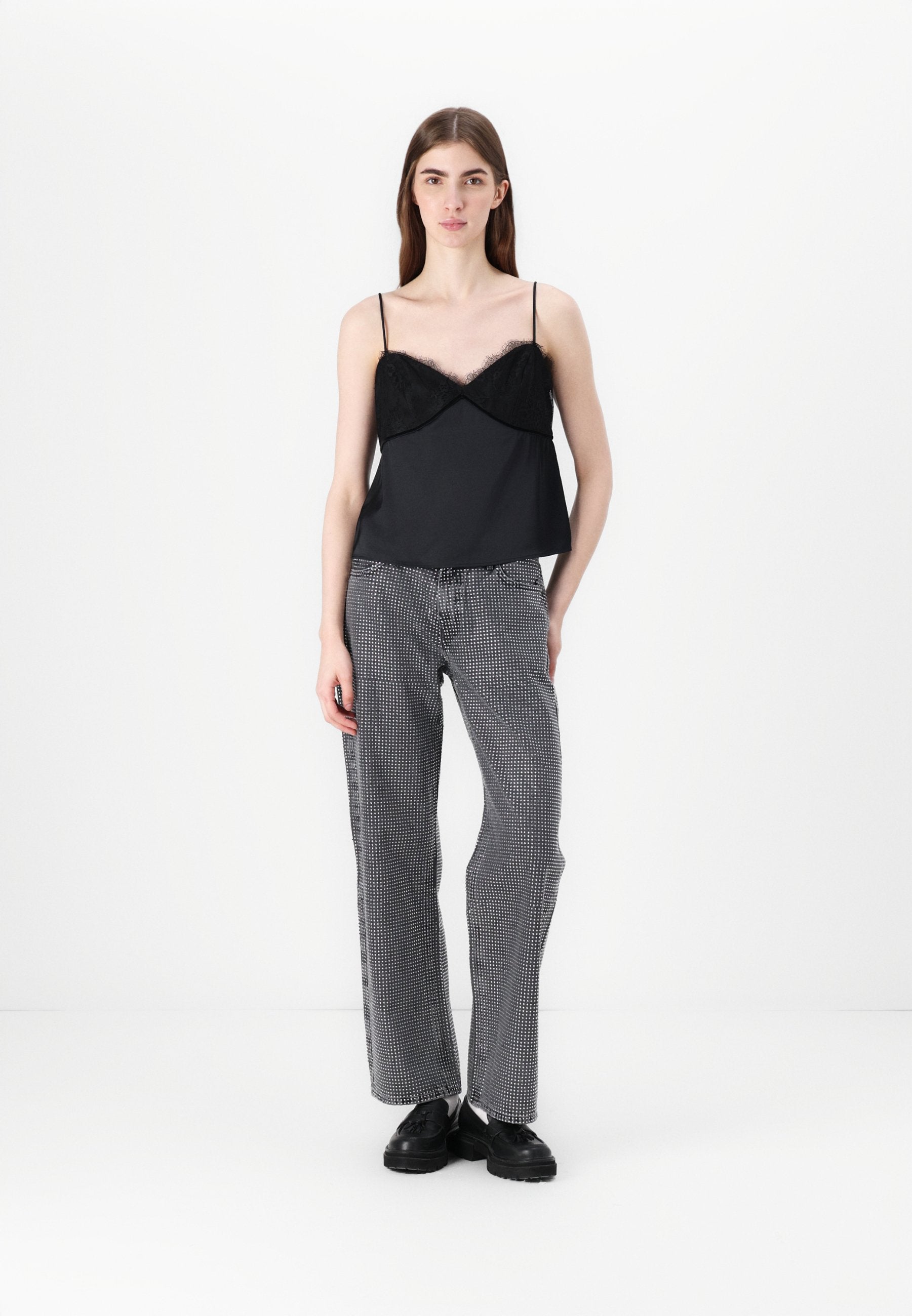 Wide-fit ONLHUDSON mid waist Wide leg fit Media 2