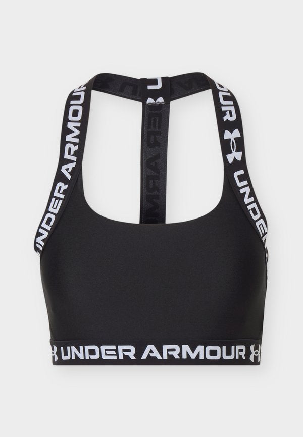 Under Armour MID T BACK - Medium support sports bra - ultimate black