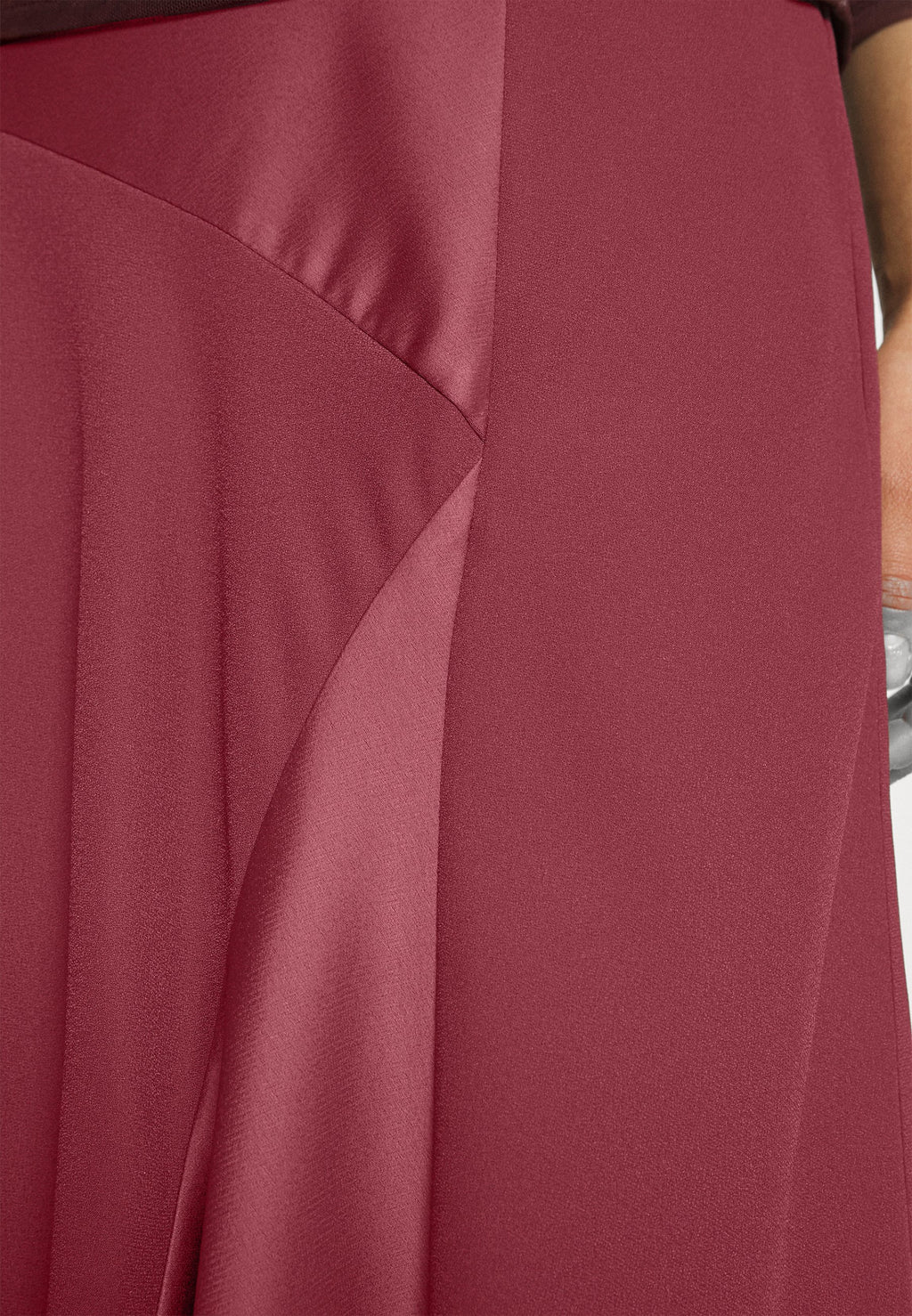 DKNY MATTE & SHINE PANEL SKIRT