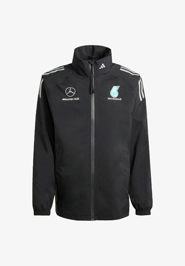 adidas Originals MERCEDES - AMG PETRONAS FORMULA ONE TEAM MECHANICS RAIN MEN - Training jacket - black   reflective silver
