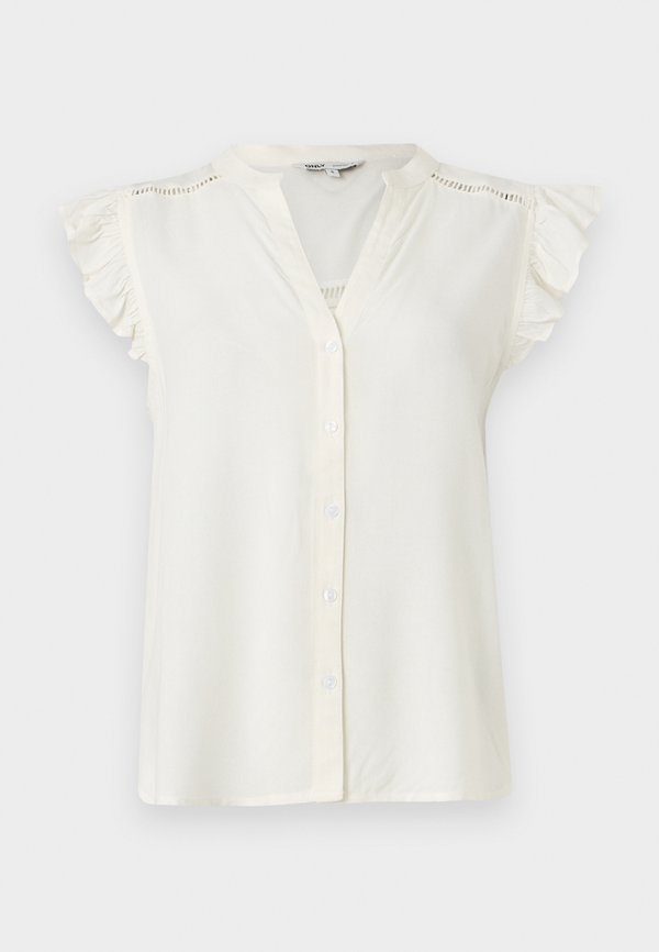 ONLY ROSELLA LIFE - Button-down blouse - cloud dancer