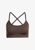 adidas Performance Light support sports bra - aurora coffee
