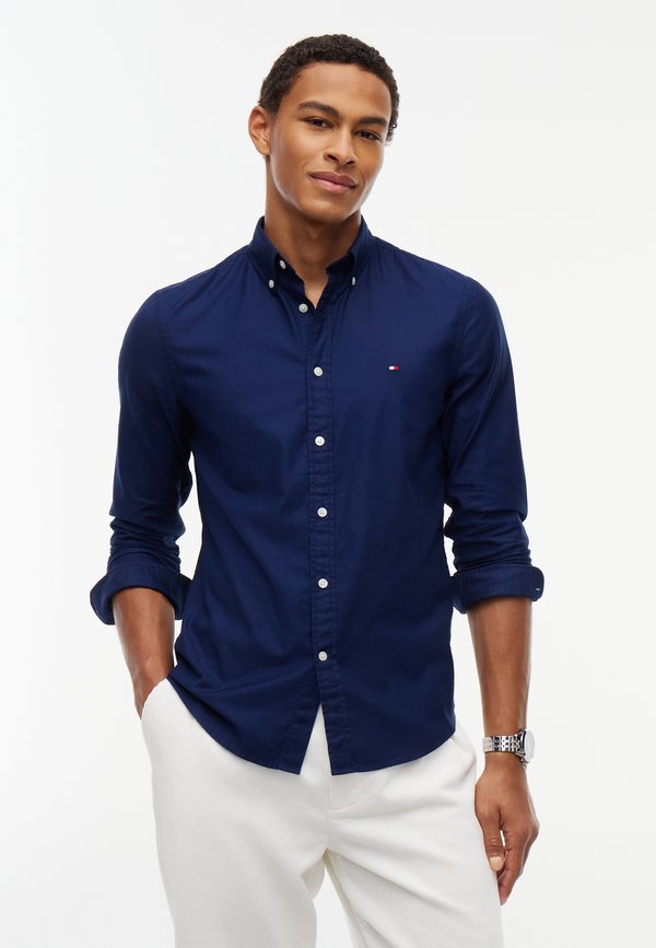 Tommy Hilfiger FLEX DOBBY - Shirt - carbon navy