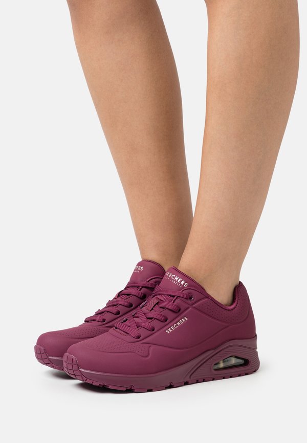 Skechers UNO - Trainers - plum durabuck