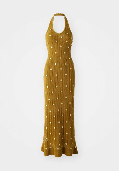 sandro ROBE MIDI MAILLE DOS NU