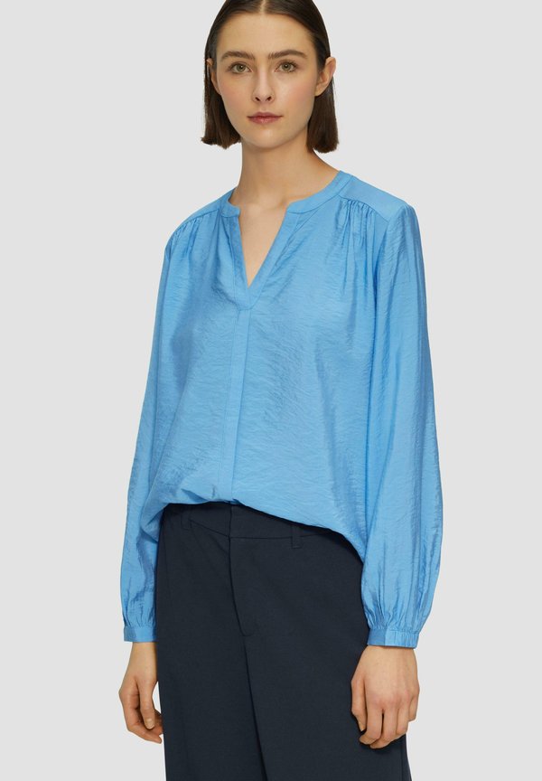 s.Oliver MIT RAFFUNG - Blouse - royalblau