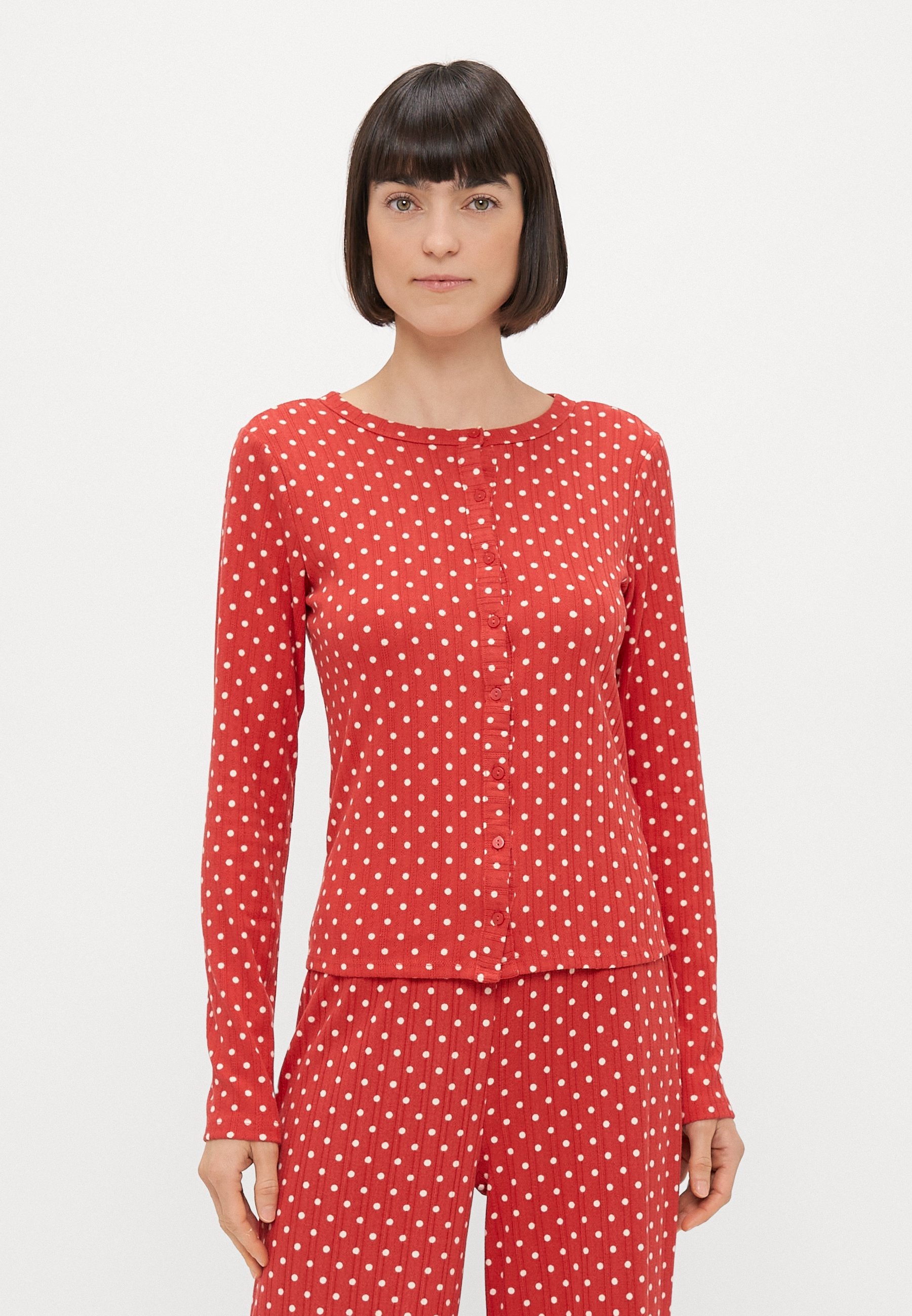 Abercrombie & Fitch POINTELLE LONG SLEEVE SHIRT
