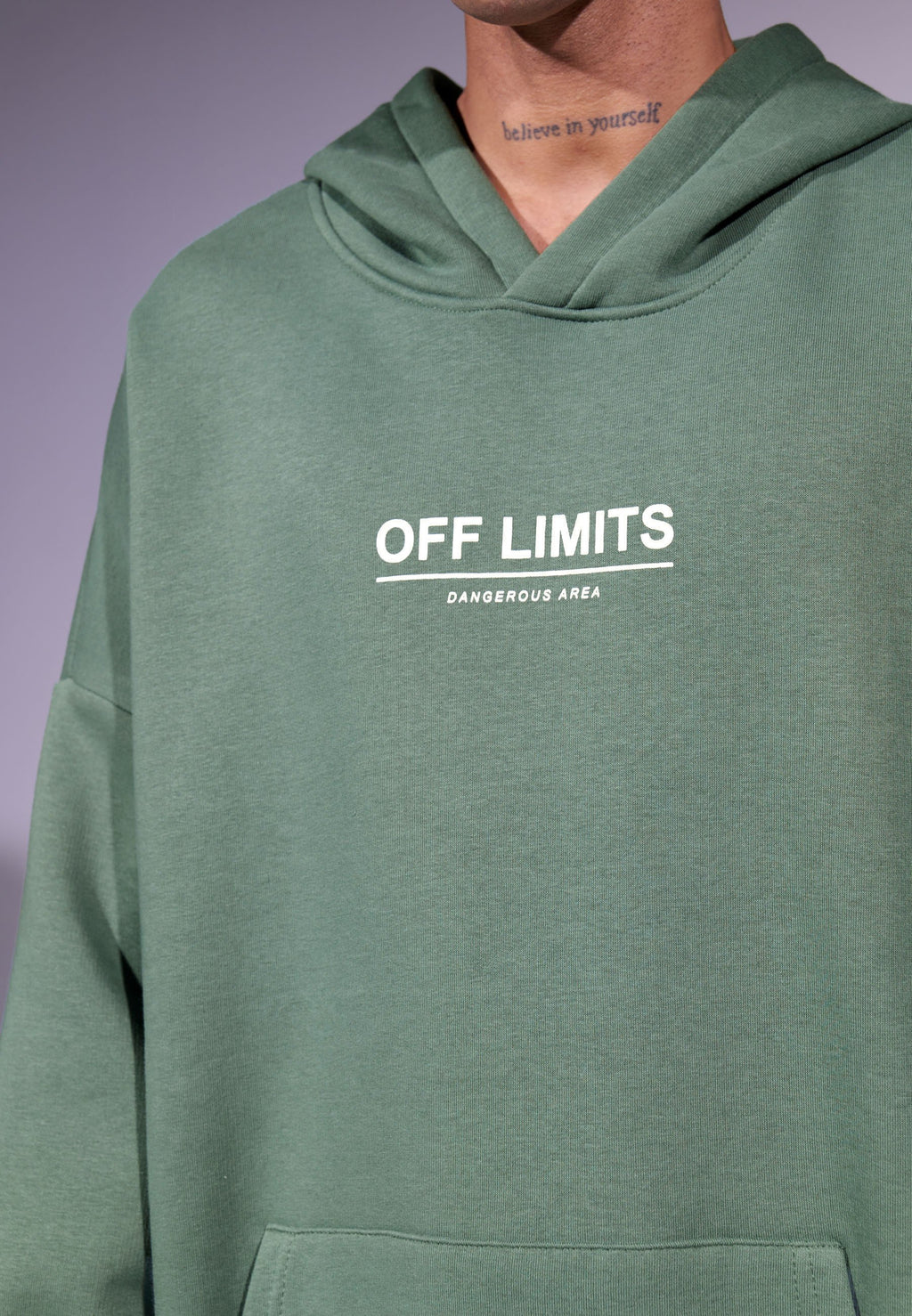 YOURTURN UNISEX RELAXED FIT OFF LIMITS HOODIE