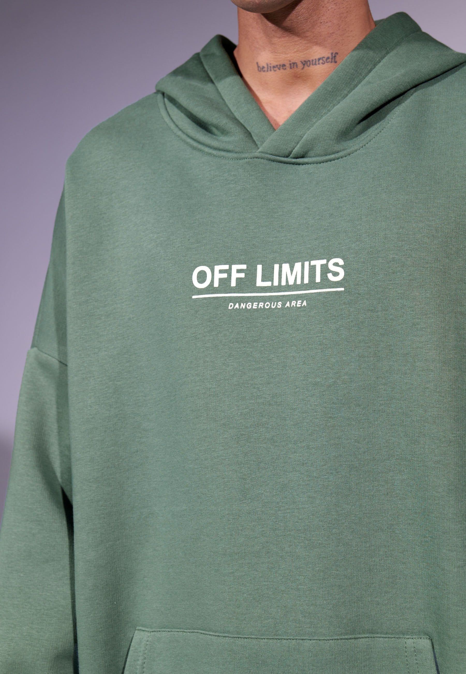 YOURTURN UNISEX RELAXED FIT OFF LIMITS HOODIE