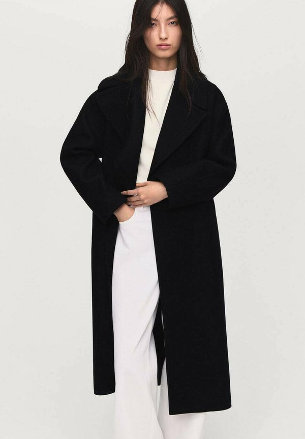 Mango Classic coat - black