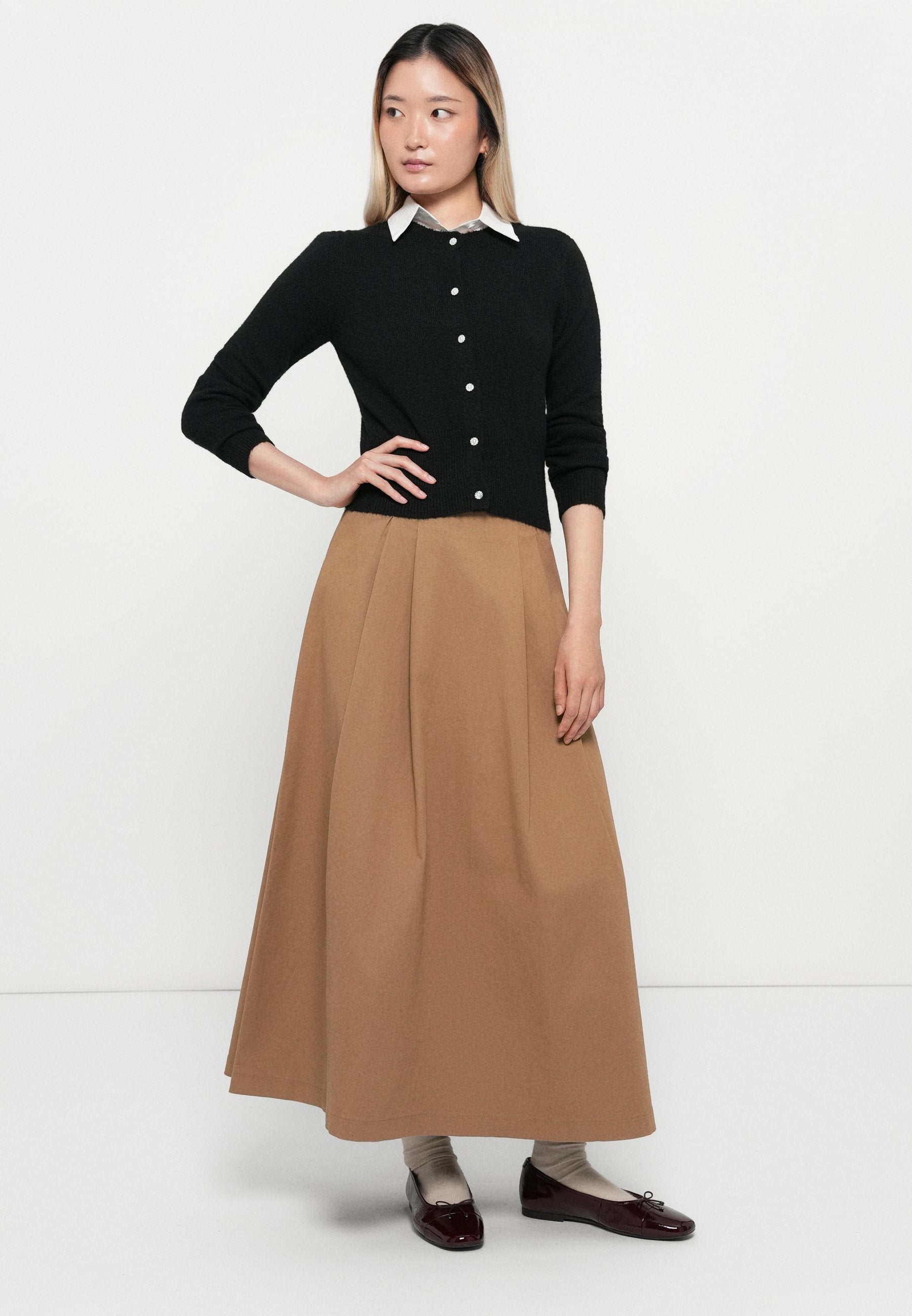ONLY ONLVENICE PLEAT CHINO SKIRT