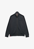 Superdry & Co SUPERDRY SATIN APPLIQUE TRACK TOP.. - Zip-up sweatshirt - charcoal marl