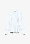 Vero Moda Poplin AWALVA - Button-down blouse - bright white