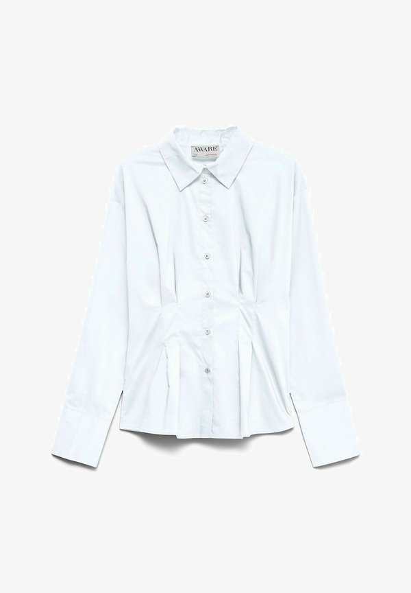 Vero Moda Poplin AWALVA - Button-down blouse - bright white
