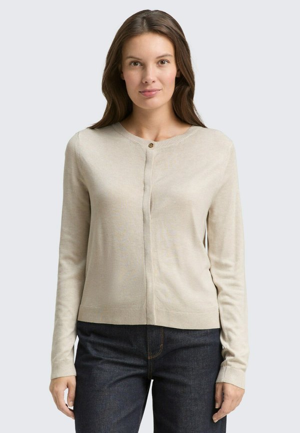 TOM TAILOR TOM TAILOR - Cardigan - sand stone beige melange