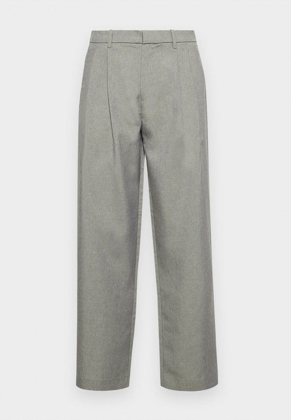 Jack & Jones Classic Wide Leg Fit - Trousers - light grey melange