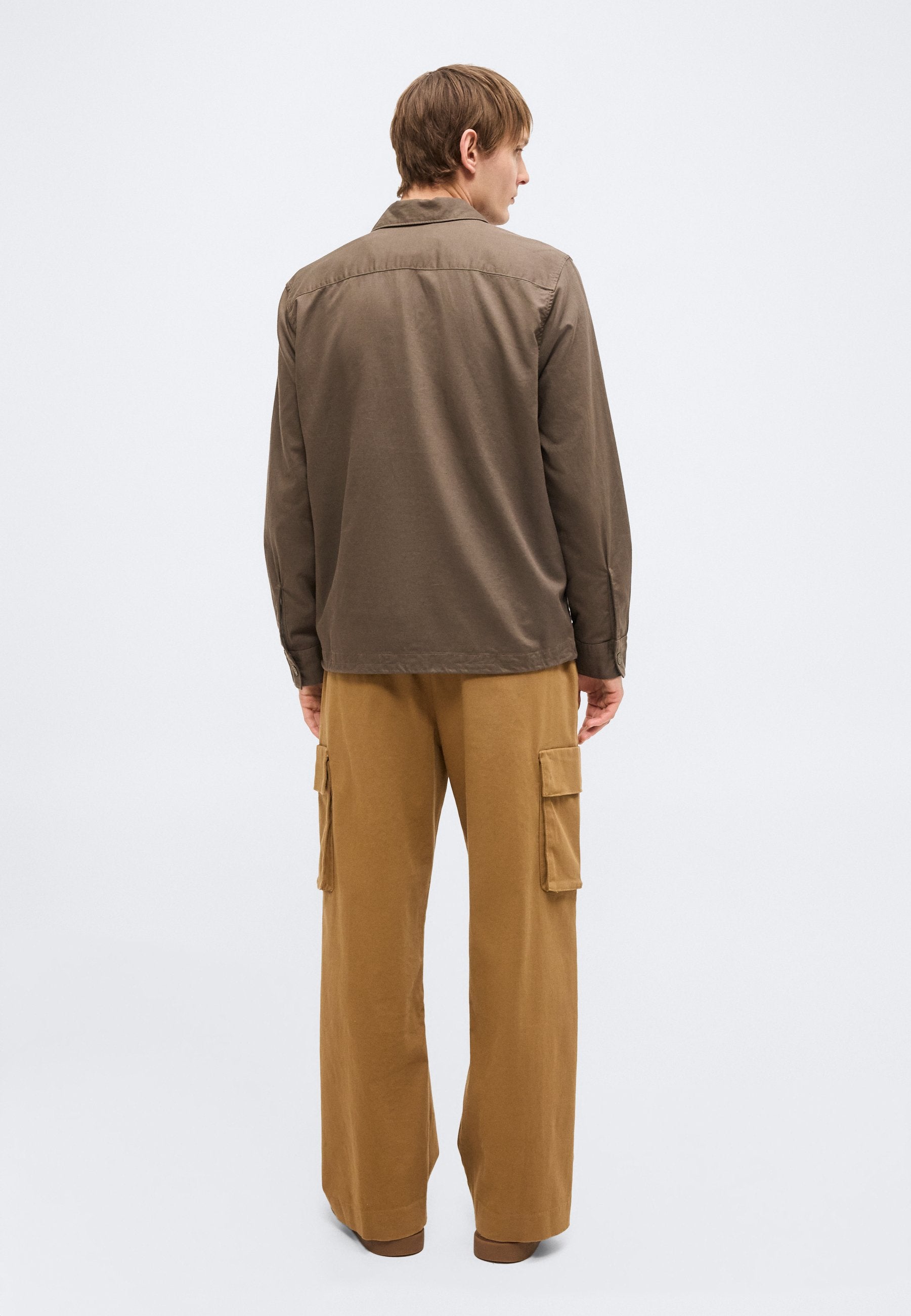 Marc O'Polo OVERSHIRT WITH CAMP COLLAR SIDE SEAM POCKETS STRAIGHT HEM