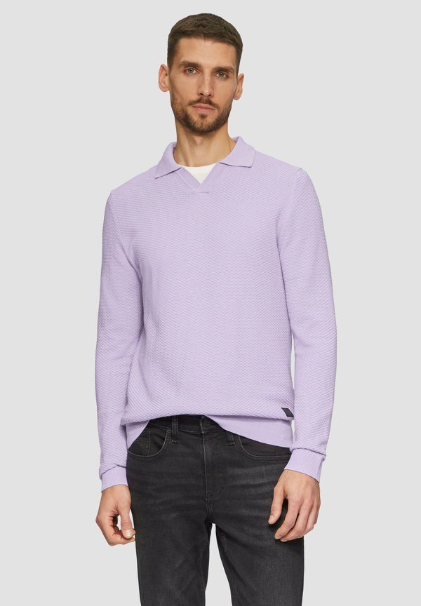 s.Oliver STRUKTURIERTER - Long sleeved top - lavendel