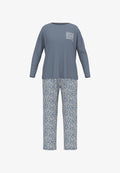 TOM TAILOR SET - Pyjama set - blau mittel allover