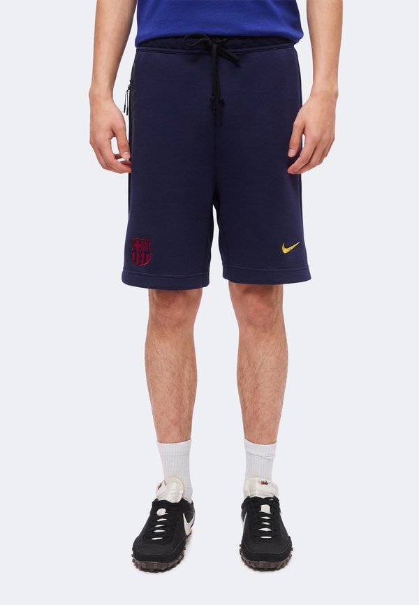 Nike Performance FC BARCELONA SHORT - Club wear - blackened blue/mineral yellow