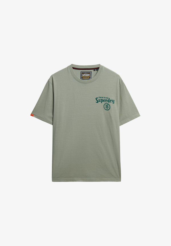 Superdry & Co TOKYO NARRATIVE - Print T-shirt - slate grey