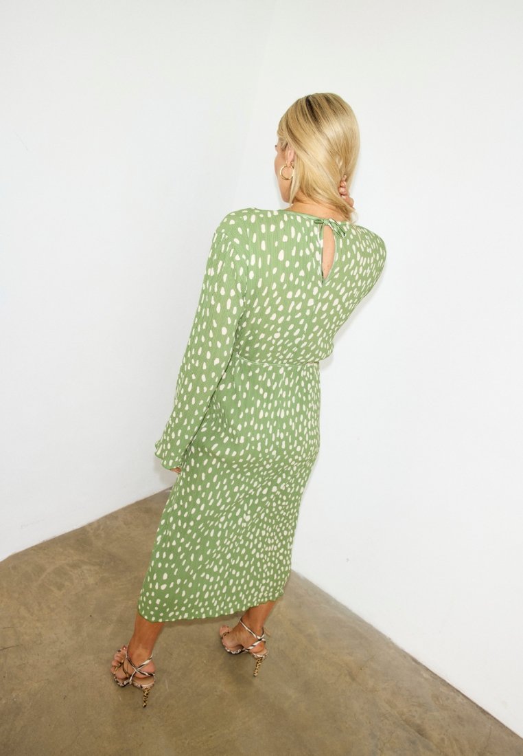 Never Fully Dressed FAWN PLISSE GAIA DRESS
