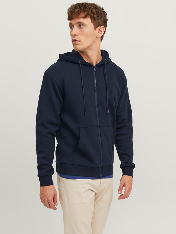 Jack & Jones JJEBRADLEY SWEAT ZIP HOOD NOOS - Zip-up sweatshirt - navy blazer