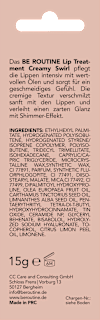Lippenpflege Lip Treatment Creamy Swirl BE ROUTINE