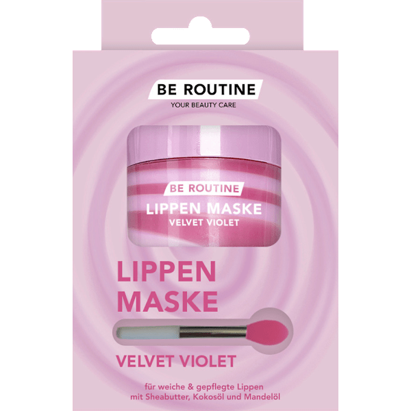 Lippenpflege Lippenmaske Velvet Violet BE ROUTINE