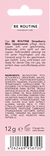 Lippenserum Strawberry Bliss Hydrating & Glossy BE ROUTINE