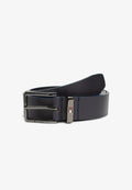 Tommy Hilfiger DEBOSSED LOGO SQUARE BUCKLE  - Belt business - space blue