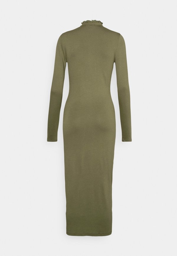 Missguided Petite LONG SLEEVE BUTTON DOWN MIDI DRESS