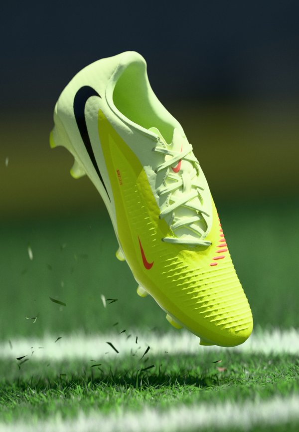 Nike Performance PHANTOM 6 LOW ACADEMY FG/MG UNISEX - Football boots artificial grass - hyper crimson/black/lime light