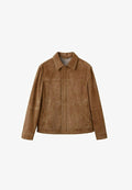 Mango Leather jacket - cognac