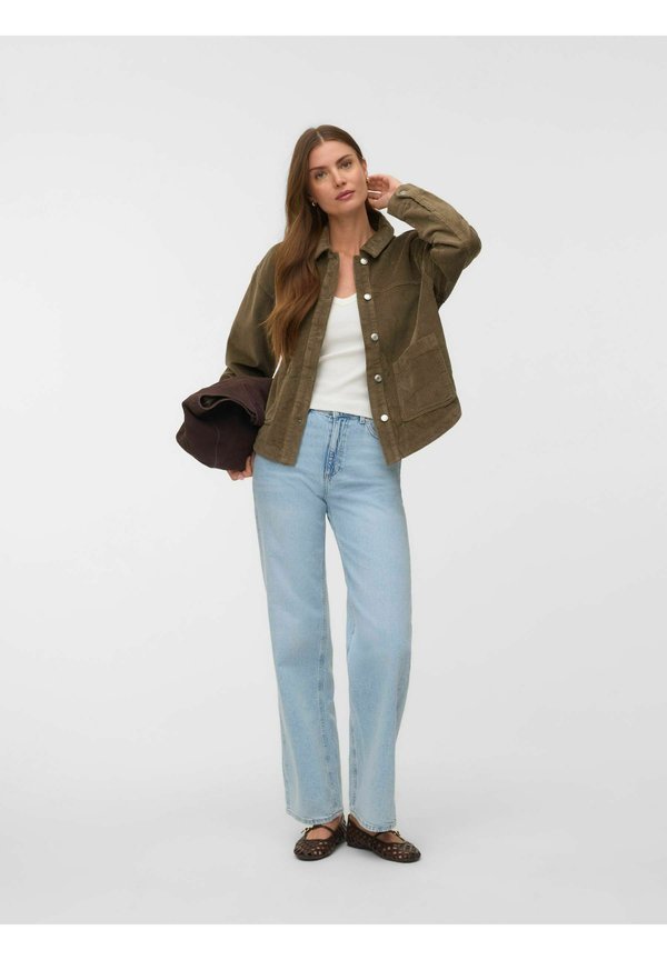 Vero Moda VMJAMIE Corduroy - Summer jacket - mermaid