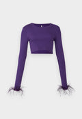ONLY ONLFEATHER CROPPED TOP