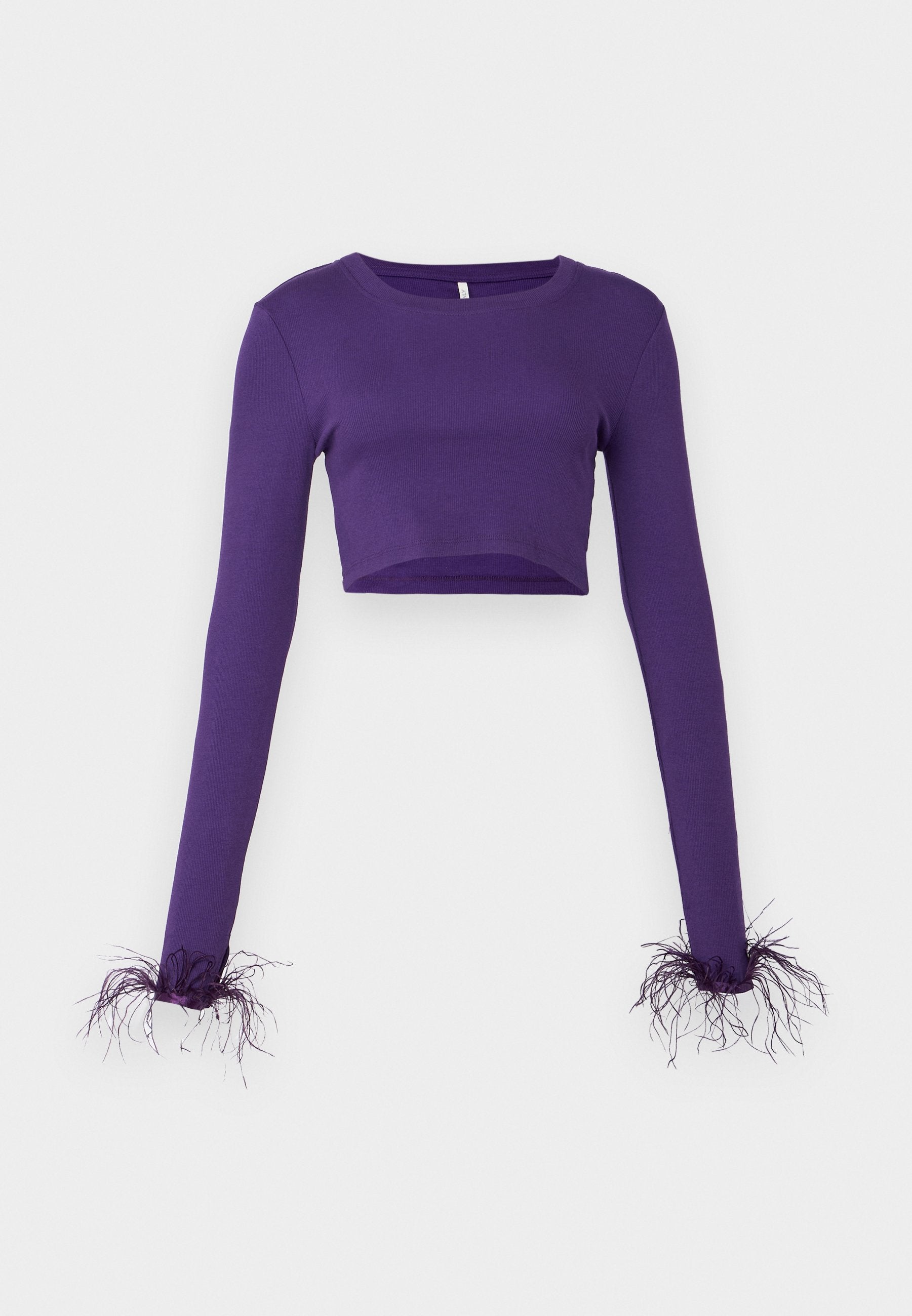 ONLY ONLFEATHER CROPPED TOP