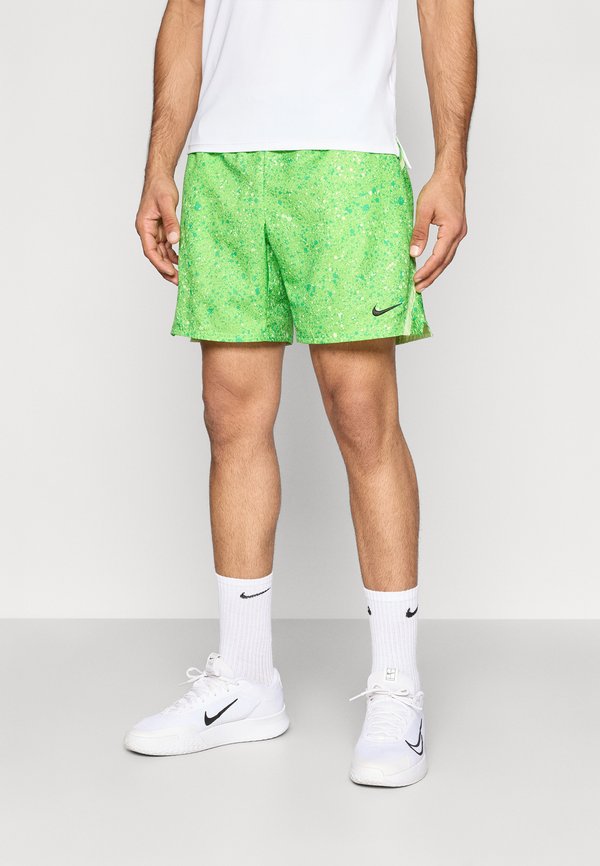 Nike Performance NIKECOURT VICTORY SHORT - Sports shorts - mean green/light liquid lime/black