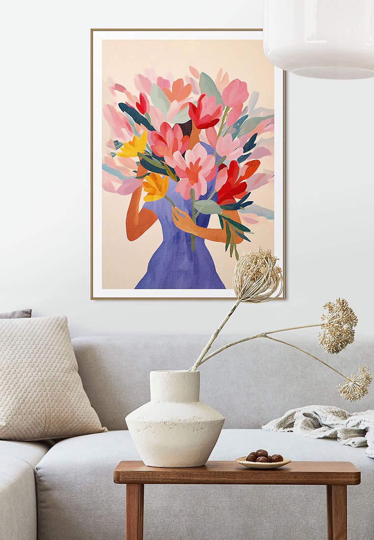 Orange Wallz DRESSED LADY FLOWERS