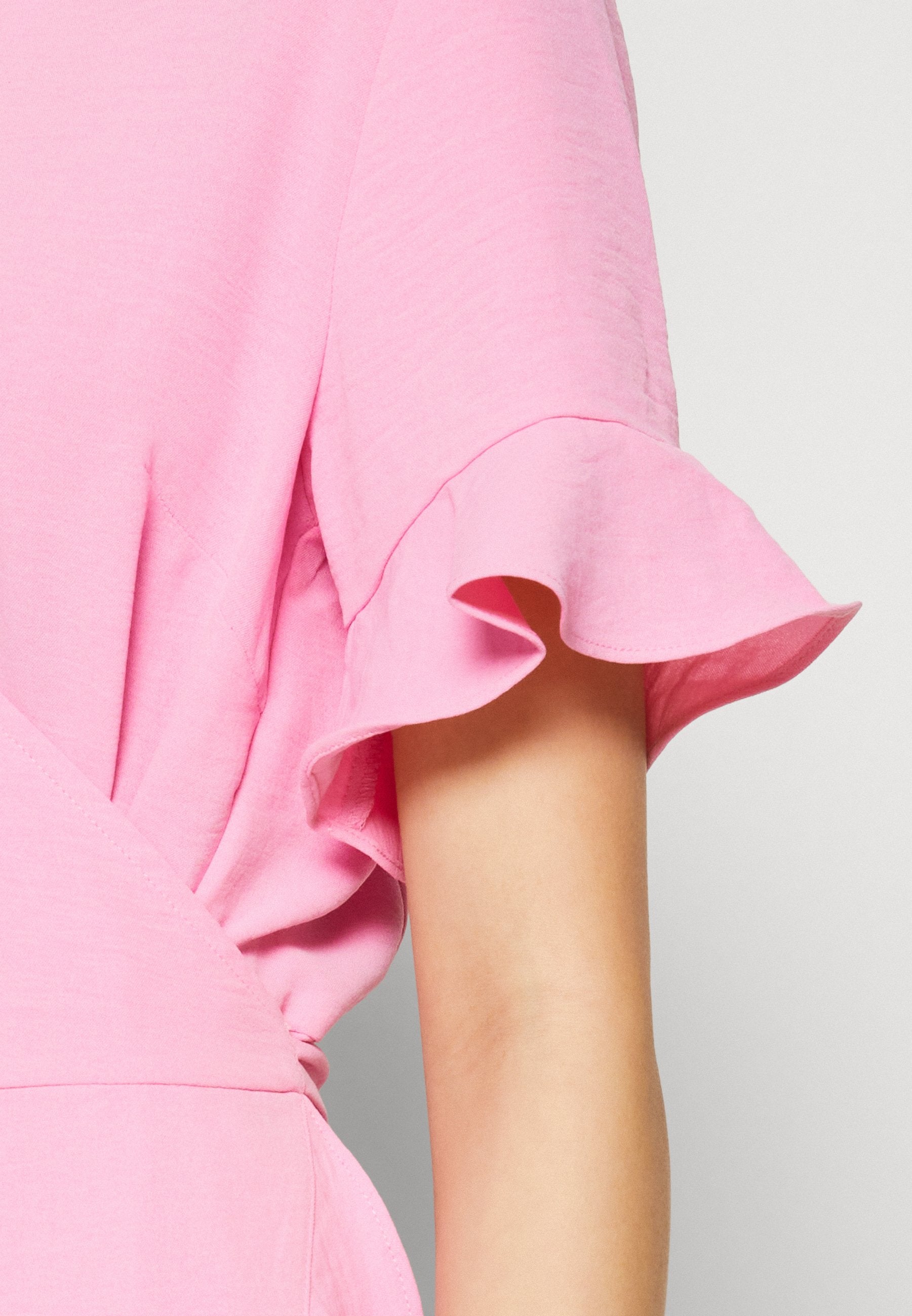 ONLY ONLMETTE WRAP FRILL DRESS