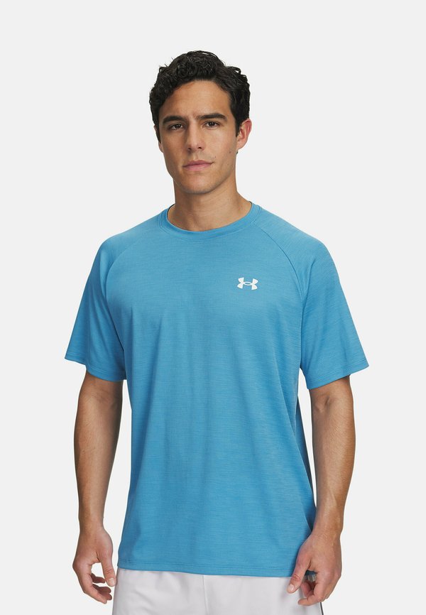 Under Armour TECH TEXTURED - Sports T-shirt - ether blue