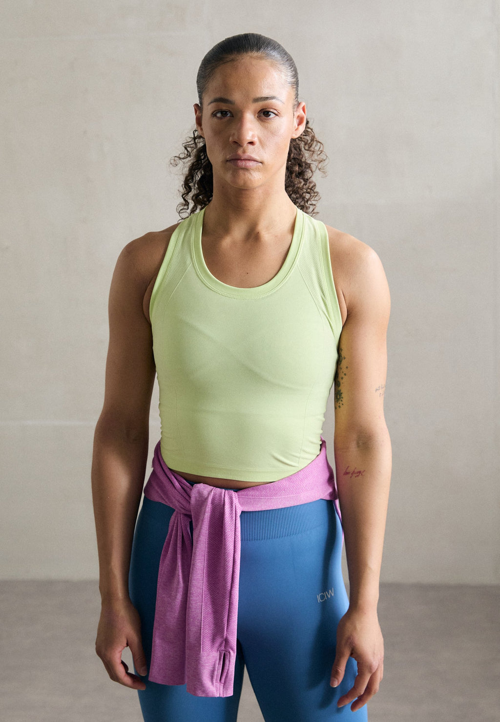 Sweaty Betty ATHLETE CROP SEAMLESS WORKOUT TANK