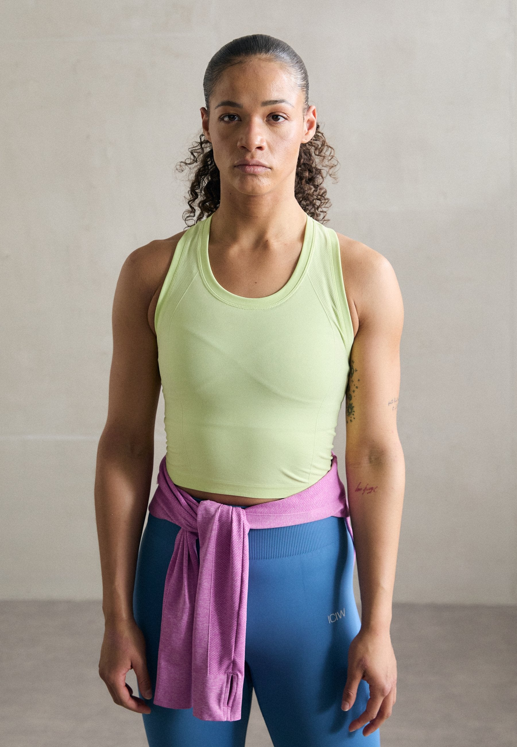Sweaty Betty ATHLETE CROP SEAMLESS WORKOUT TANK
