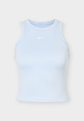 Nike Performance ONE FITTED CROP TANK - Top - hydrogen blue/white