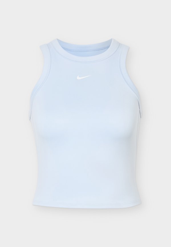 Nike Performance ONE FITTED CROP TANK - Top - hydrogen blue/white