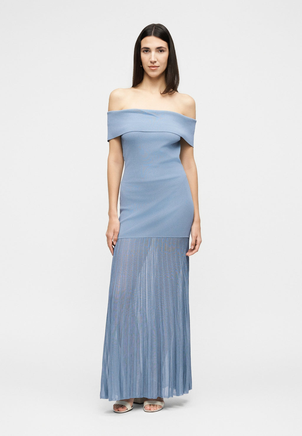 MICHAEL Michael Kors FOLD OVER SHEER MAXI