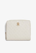 Tommy Hilfiger HILFIGER ICON DEBOSSED ZIP-AROUND FLAP WALLET - Wallet - soft cream
