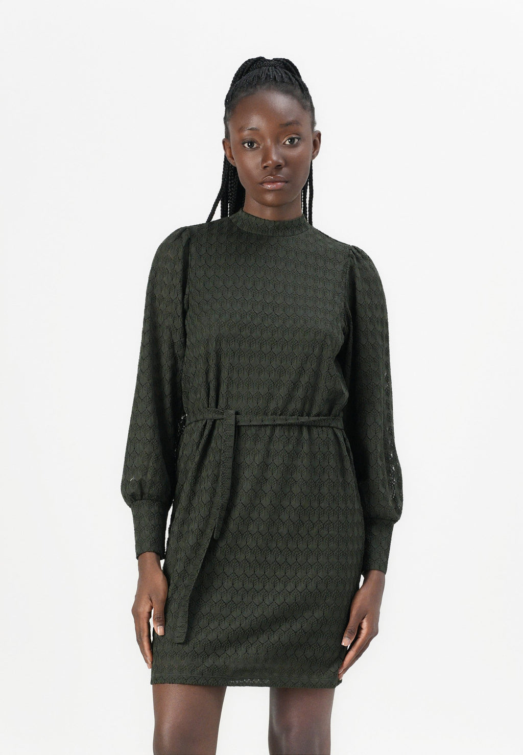 JDY JDYAVERY HIGHNECK BELT DRESS