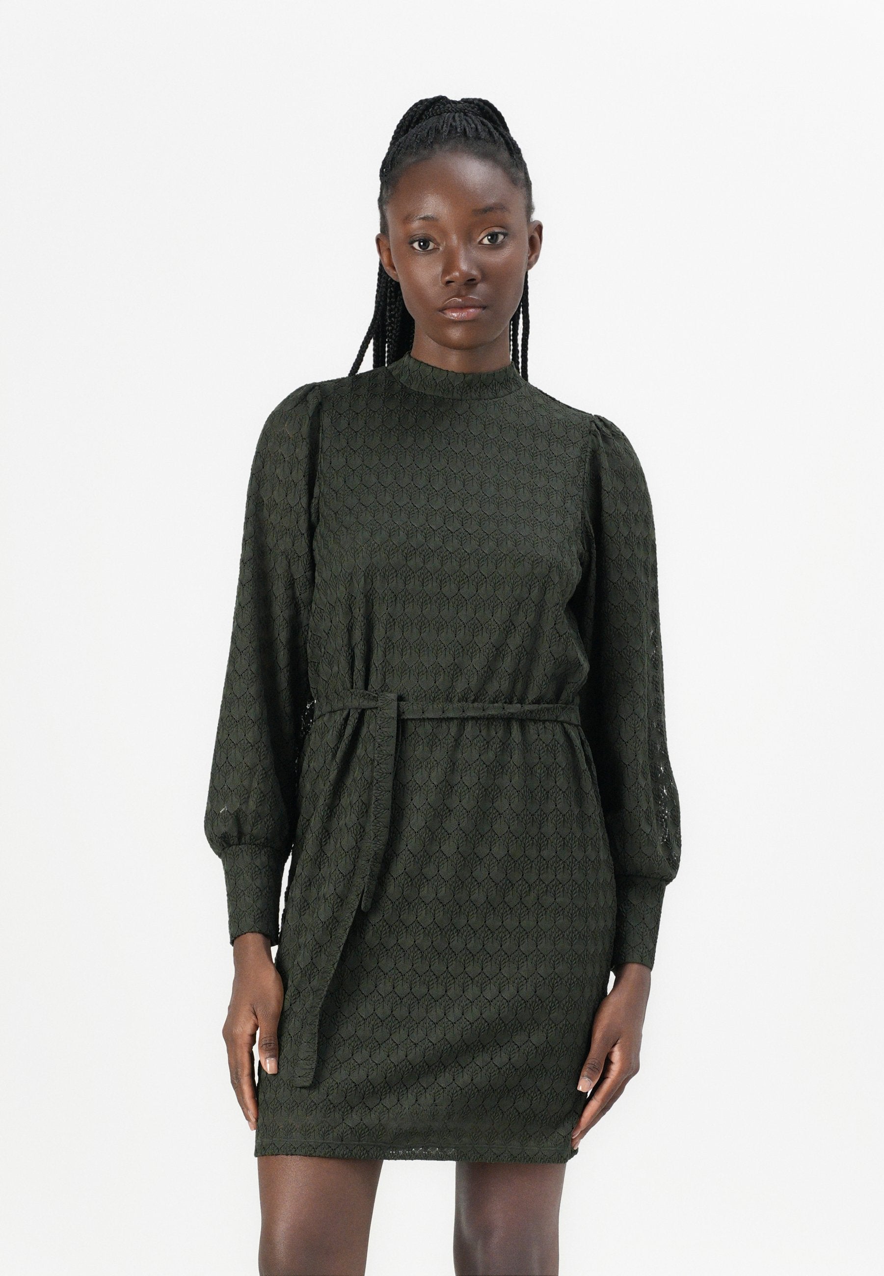 JDY JDYAVERY HIGHNECK BELT DRESS